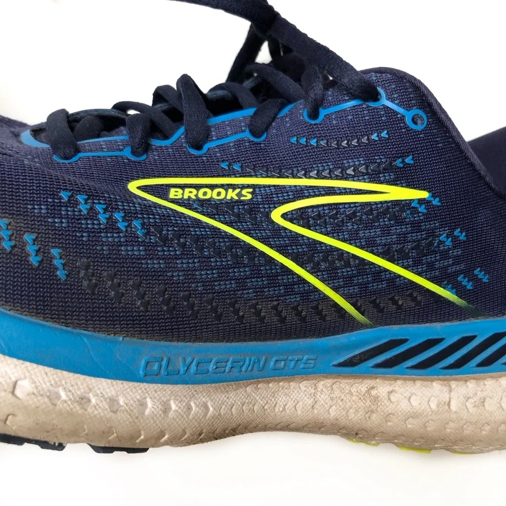 Brooks Glycerin 19 Blue and Yellow Running Shoes Men’s Size 11.5